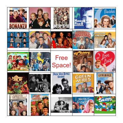 TV Show Bingo Card