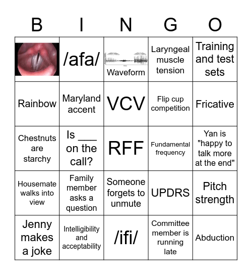 Yan's Defense Bingo Card