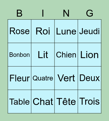 BING! Bingo Card