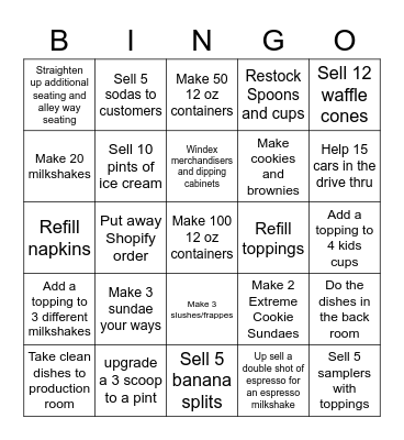 ICF BINGO Card