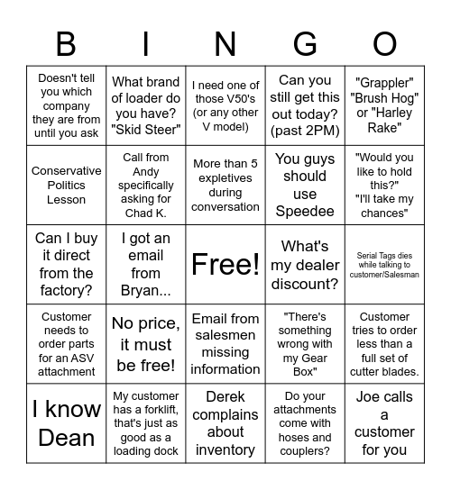 Bingo Card