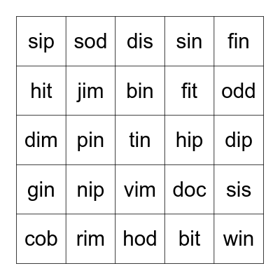 Fingerspelling - ASL part 4 Bingo Card