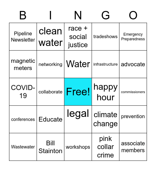 WASWD Bingo Card