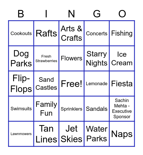 CTS Bingo - Summer Fun! Bingo Card