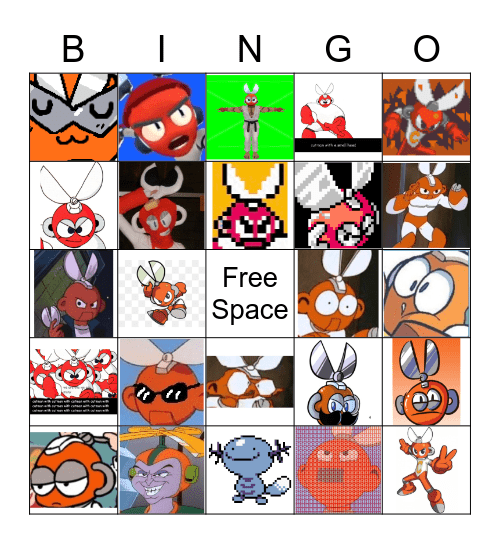 Favorite Character Bingo Card
