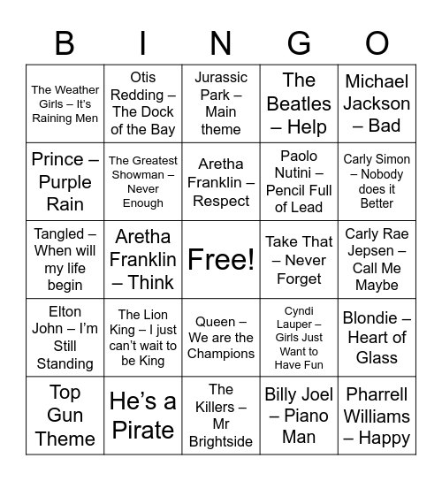 Evan's Birthday Bingo Card