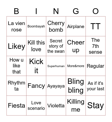 Season bingo Card