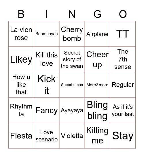 Season bingo Card