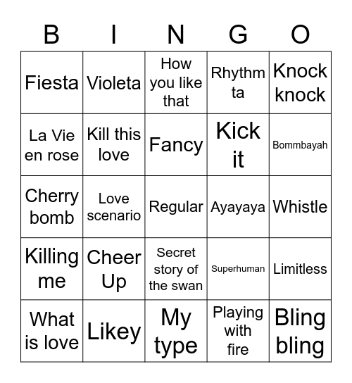 Bingo season Bingo Card