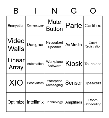 Video Team - Engineering Summit Day 2 Bingo Card