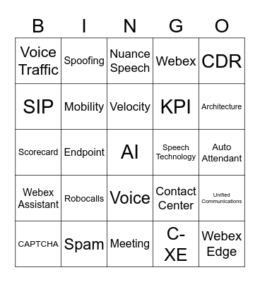 Collab Team - Engineering Summit Day 2 Bingo Card