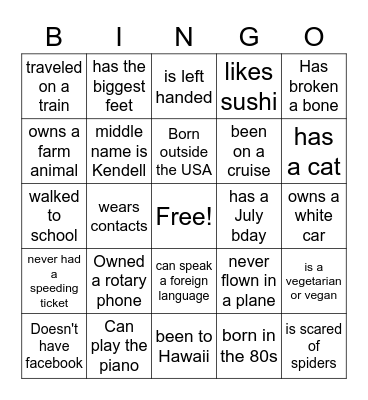 SKEEM FAMILY BINGO Card