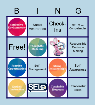 SEL Integration Approach Bingo Card