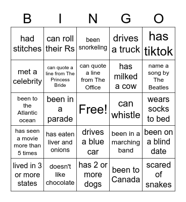 SKEEM FAMILY BINGO Card