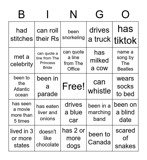 SKEEM FAMILY BINGO Card