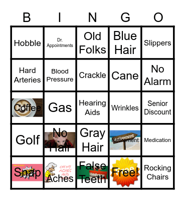 80th Birthday Bingo Card