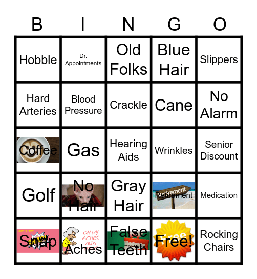 80th Birthday Bingo Card