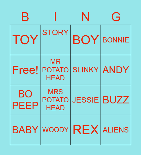 IT'S A BOY STORY Bingo Card