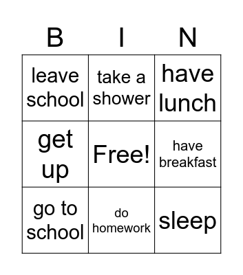 Getting to know you Bingo Card