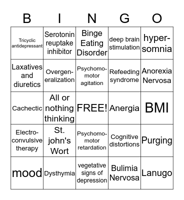 Chapter 14 and 15 bingo terminology Bingo Card
