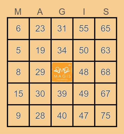 BINGO MAGIS Bingo Card
