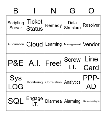 Art Call Bingo Card