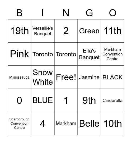 PS Happy Anniversary Bingo Card