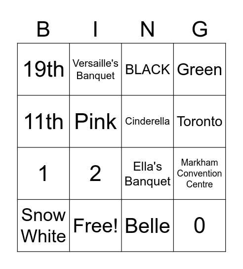 PS Happy Anniversary Bingo Card