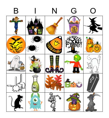 Halloween Bingo Card