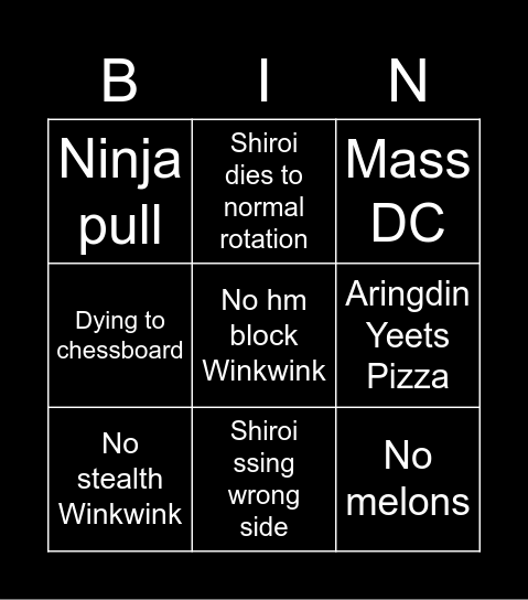 Iron Ark Boss 3 Bingo Card