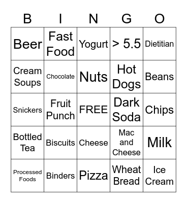 Phosphorus BINGO Card