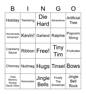 Christmas Bingo Card