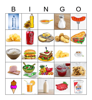 FOOD Bingo Card