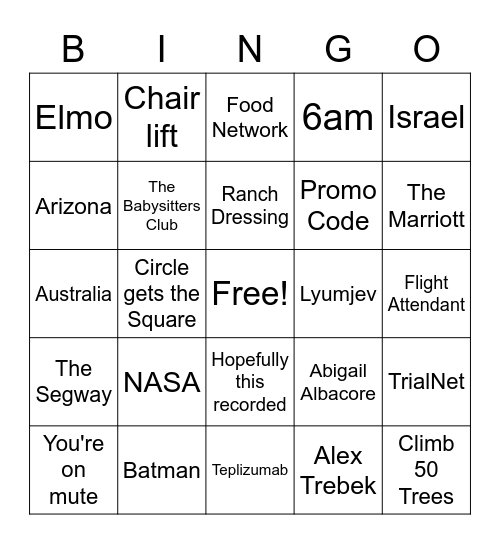 FFL Wood Squares Bingo Card