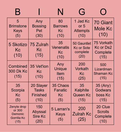 06/07/2020 #1 Bingo Card