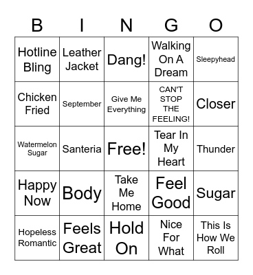 Summer Vibez Bingo Card