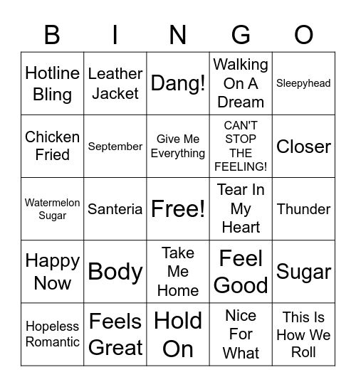 Summer Vibez Bingo Card