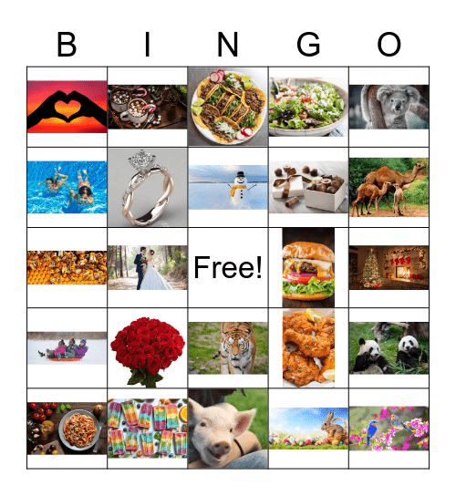 Picture Bingo Card