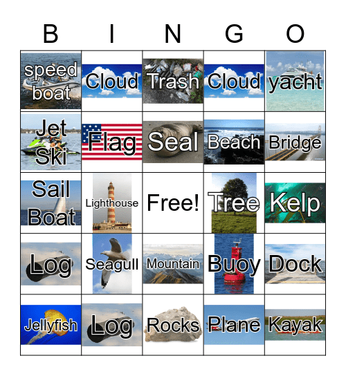 Yacht Bingo Card