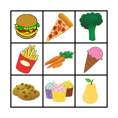 FOOD Bingo Card