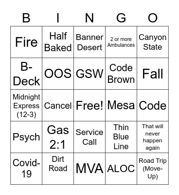 E413 Bingo Card