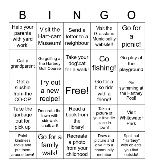 Community Bingo! Bingo Card