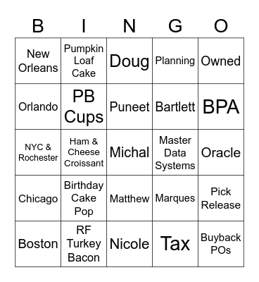 Route 66 Road Trip Bingo Card