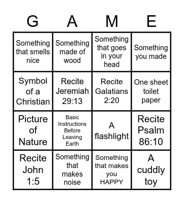 GAME NIGHT Bingo Card