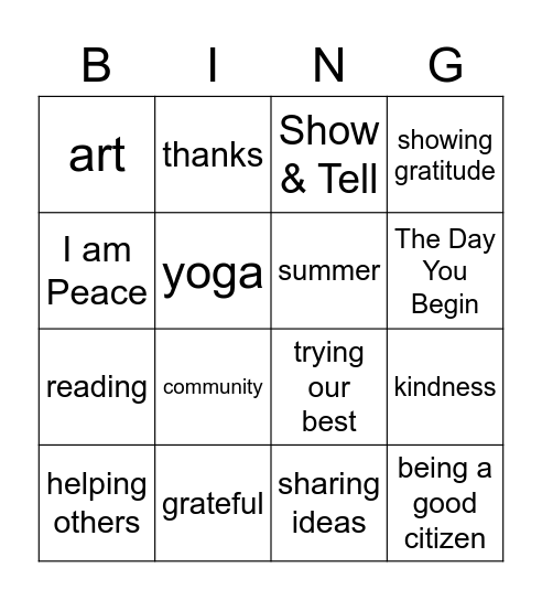 Leap into Literacy Bingo Card