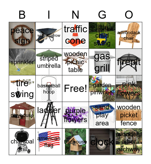 Radburn Yard Bingo - R Park! Bingo Card