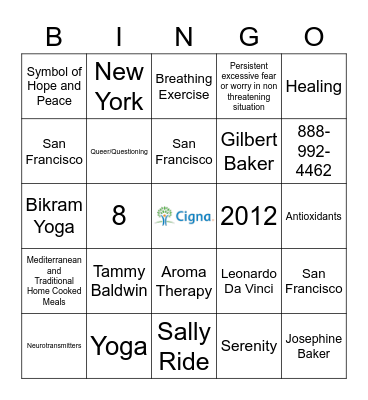 D&I Bingo Card