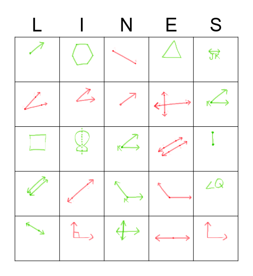 SEPTEMBER GEOMETRY BINGO Card