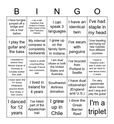 Impact Day Celebration Bingo Card