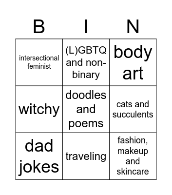 Shrey Bingo Card